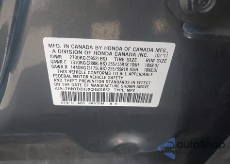 2012 Acura Mdx Technology Package from USA, damaged, VIN 2HNYD2H3XCH501652
